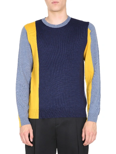 Shop Jw Anderson Crew Neck Sweater In Blu
