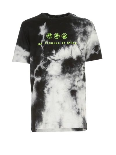 Shop Diesel Just Slits Tie And Dye T-shirt In A Black