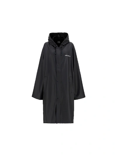 Shop Vetements Coat In Black