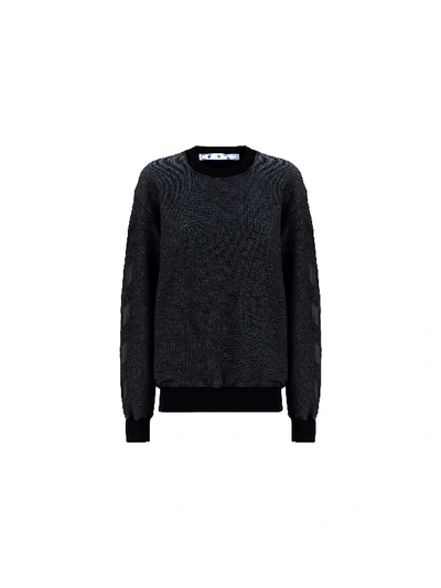 Shop Off-white Sweatshirt In Black Blac