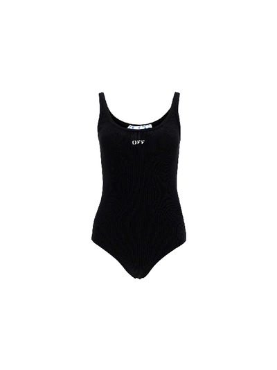 Shop Off-white Body Suit In Black Whit