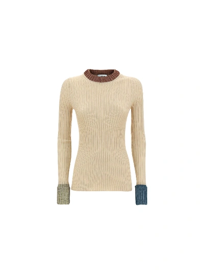 Shop Lanvin Sweater In Beige