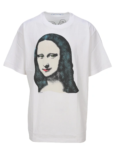 Shop Off-white Off White Mona Lisa-print Oversized T-shirt