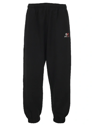 Shop Balenciaga Logo Sweatpants In Black