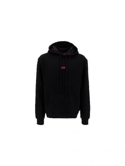 Shop Fourtwofour On Fairfax 424 Hoodie In Black