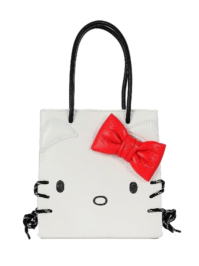 Balenciaga Hello Kitty Tote N-s Xxs In Optic White | ModeSens