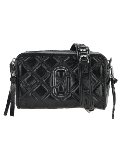 Shop Marc Jacobs The Quilted Softshot 21 In Black