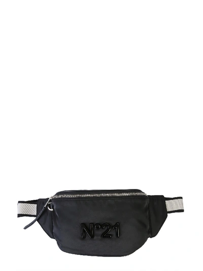 Shop N°21 Pouch With Logo In Nero