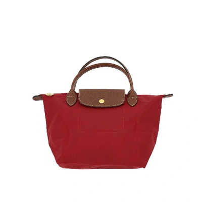 Shop Longchamp In Nylon In Red