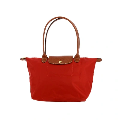 Shop Longchamp In Nylon In Red
