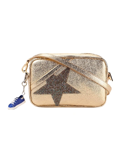 Shop Golden Goose Star Bag In Gold/crystal