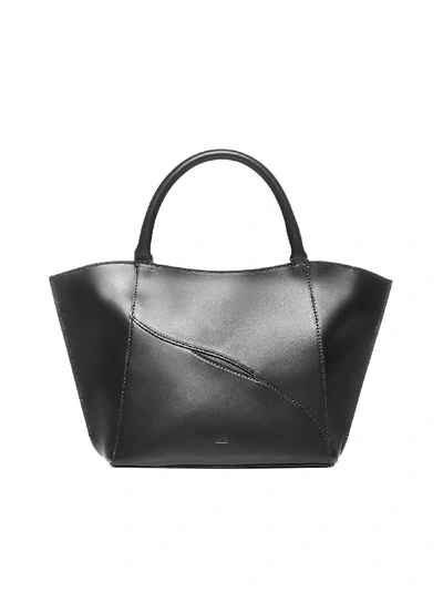 Shop Atp Atelier Galatina Calfskin Bag In Black