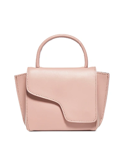 Shop Atp Atelier Montalcino Mini Calfskin Bag In Khaki Rose