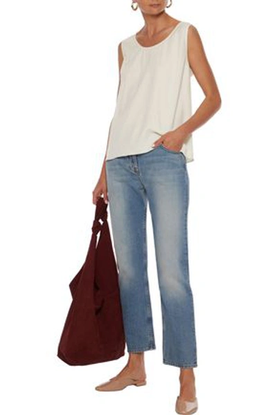 Shop The Row Mid-rise Straight-leg Jeans In Mid Denim