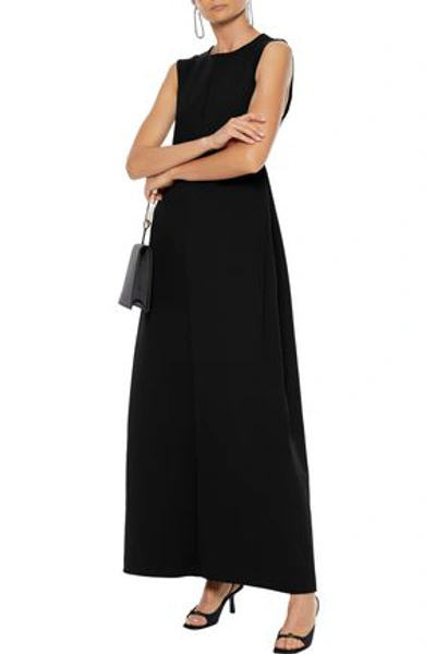 Shop The Row Ianni Scuba Maxi Dress In Black