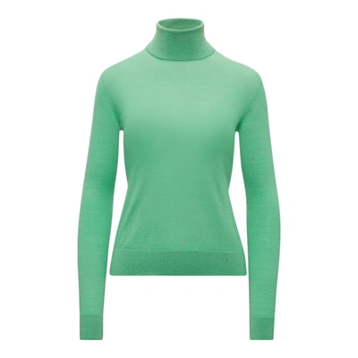 Shop Ralph Lauren Cashmere Turtleneck Sweater In Pale Green