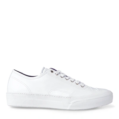 Shop Ralph Lauren Hensyn Calfskin Low-top In White