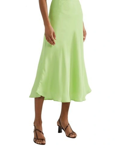 Shop Maggie Marilyn Midi Skirts In Acid Green