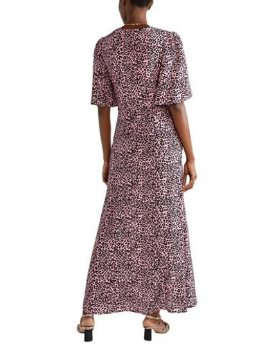 Les Rêveries Tie-front Leopard-print Silk-crepe Maxi Dress In Pink