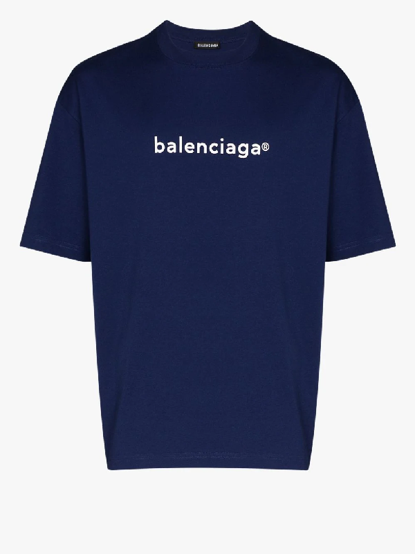 balenciaga tee blue