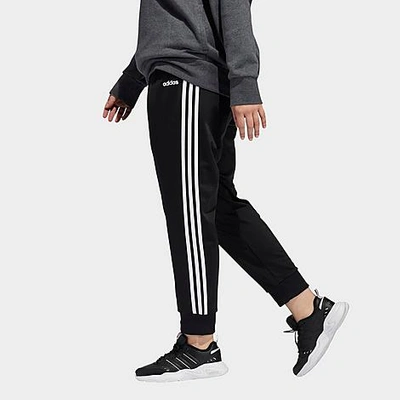 Shop Adidas Originals Adidas Women's Essentials Cuffed Jogger Pants (plus Size) In Black