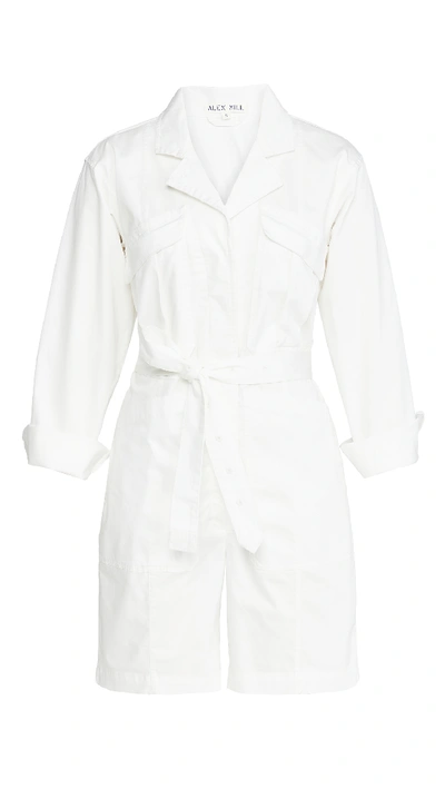 Shop Alex Mill Expedition Short Jumpsuit In Ecru