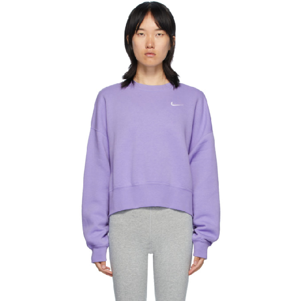 nike light purple sweatshirt