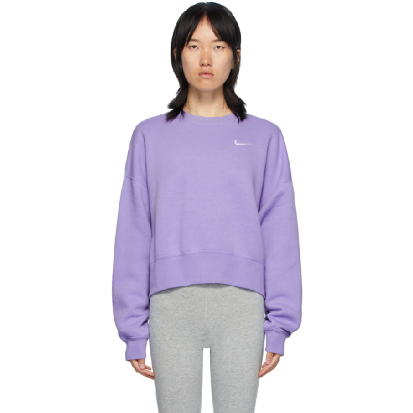 light purple nike crewneck