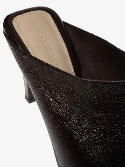 Shop Bottega Veneta Black 85 Square Toe Leather Mules - Women's - Leather/rubber In Brown