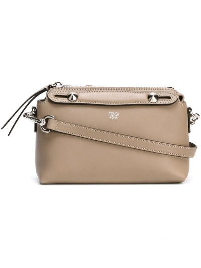 Shop Fendi Mini 'by The Way Boston' Tote In Neutrals