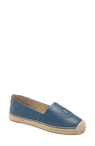 Shop Michael Michael Kors Dylyn Espadrille Slip-on In Chambray Quilted Leather