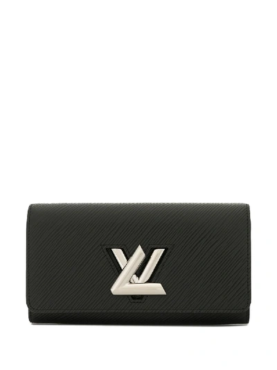 Pre-owned Louis Vuitton 2020  Portefeuile Twist Wallet In Black