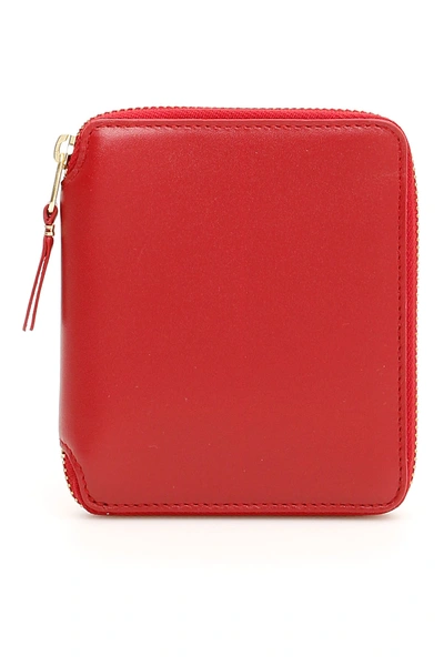 Shop Comme Des Garçons Color Block Wallet In Red (red)