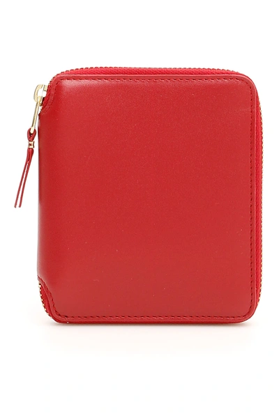 Comme Des Garçons Color Block Wallet In Red (red)