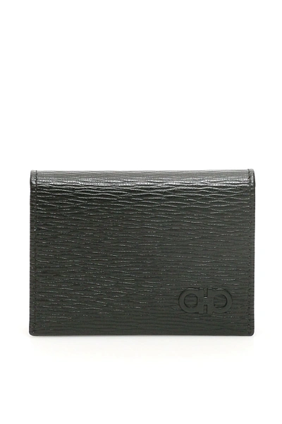 Shop Ferragamo Gancini Card Holder In Nero (black)