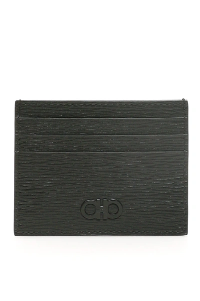 Shop Ferragamo Gancini Card Holder In Nero (black)