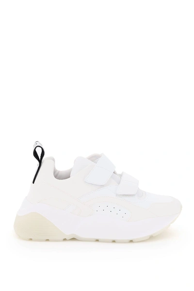 Shop Stella Mccartney Eclypse Two Velcro Straps Sneakers In Wht Wht Wh (white)