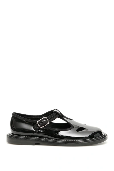 Shop Burberry Alannis T-bar Shoes In Black (black)