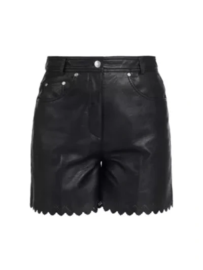 Shop Stella Mccartney Maddox Faux-leather Shorts In Black