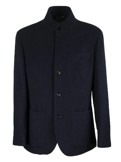 Shop Brunello Cucinelli Hand-finished Lightweight Cashmere Jacket-style Outerwear In Cobalt