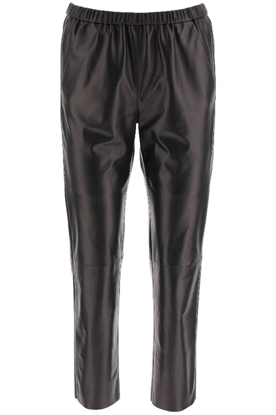 Shop Drome Leather Pants In Black (black)