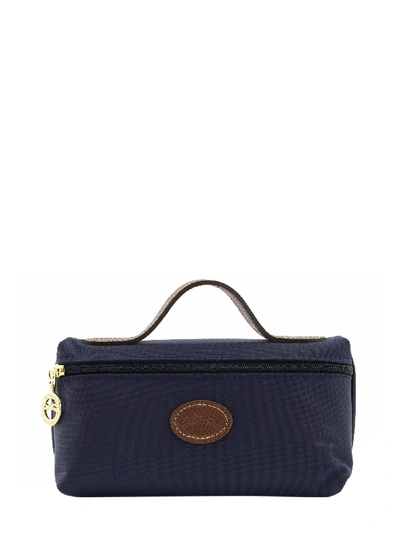 Shop Longchamp Le Pliage Cosmetic Case In Navy