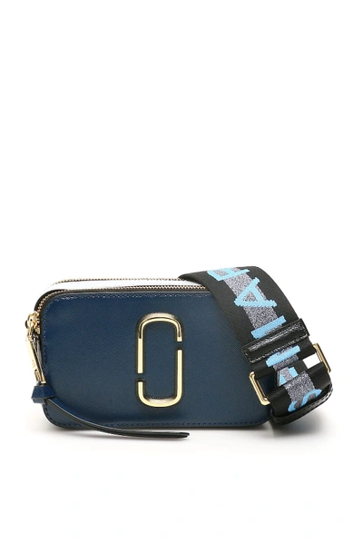 Shop Marc Jacobs The Snapshot Small Camera Bag In New Blue Sea Multi (blue)