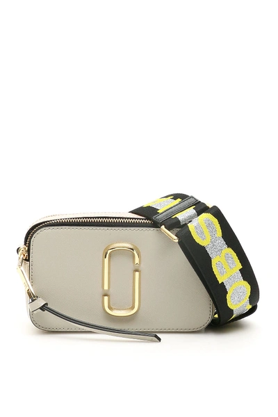 Shop Marc Jacobs The Snapshot Small Camera Bag In Dust Multi (grey)