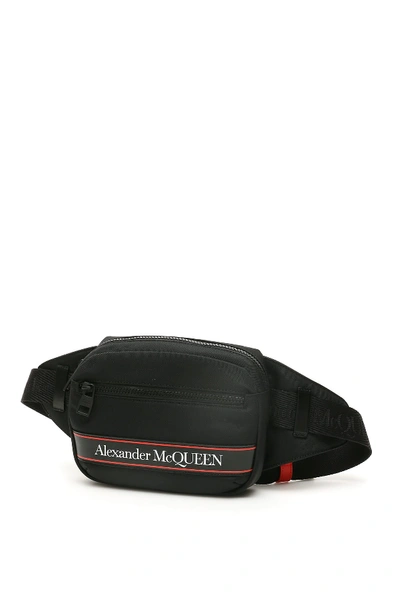 Shop Alexander Mcqueen Urban Logo Beltpack In Black L Red Black (black)