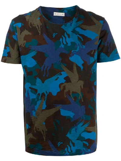 Shop Etro Winged-horse Print T-shirt In Blue