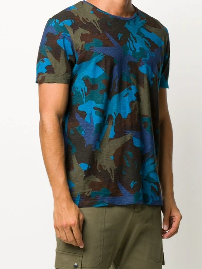 Shop Etro Winged-horse Print T-shirt In Blue
