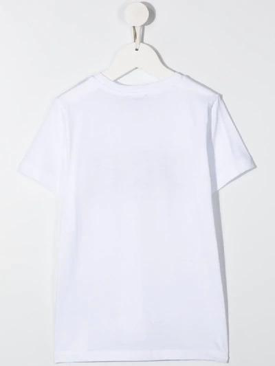Shop Diesel Logo Print Short-sleeve T-shirt In White