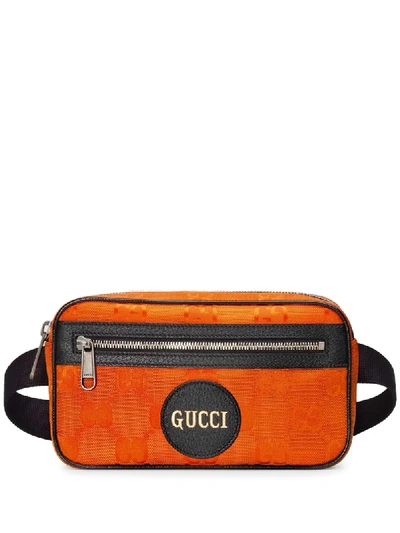 Shop Gucci Off The Grid Gg Belt Bag In Orange