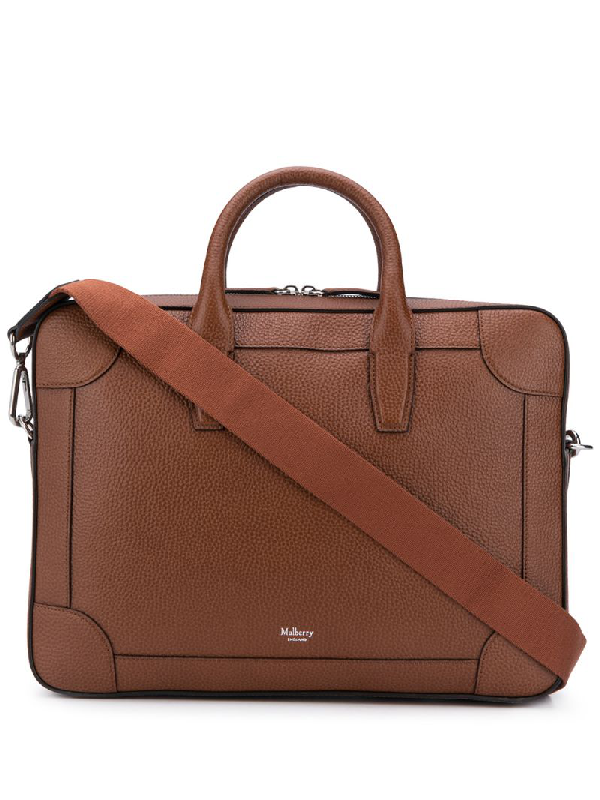 full grain leather briefcase